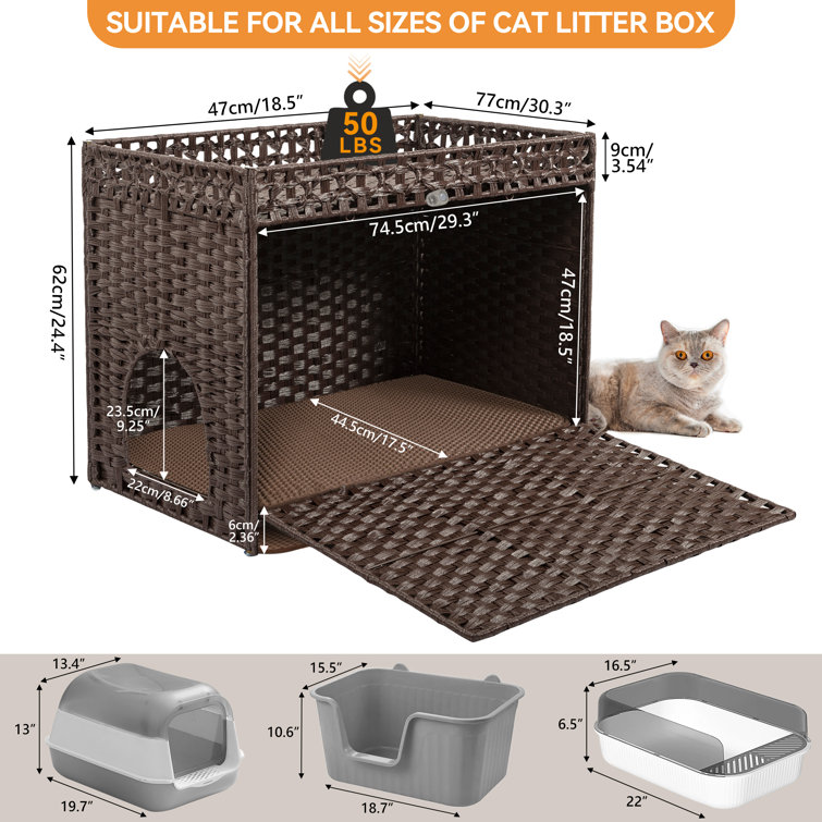 Camouflage cat outlet litter box